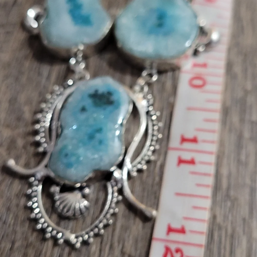 Artisan Solar Quarzt Necklace 925 sterling silver - Picture 5 of 6